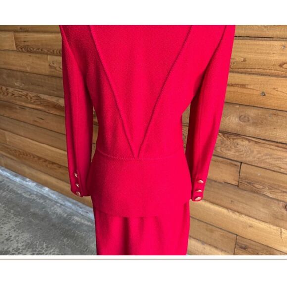 St. John Collection Textured Knit Jacket and Skirt Set.  *note - Picture 9 of 13